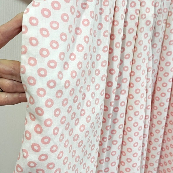 Vintage Petites by Willi Classic Shirt Waist Dress  pink dots - Picture 7 of 8